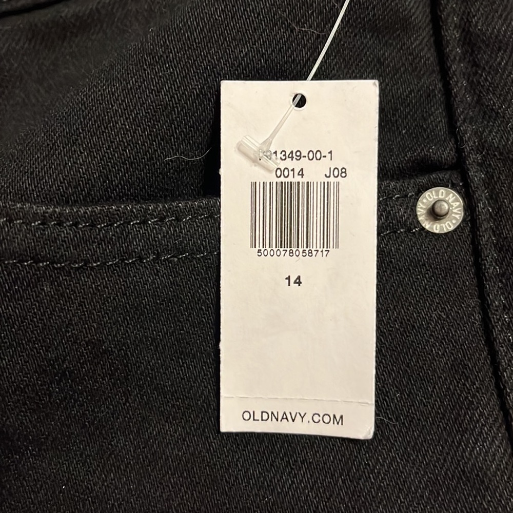 Old Navy - Size 14 black jean shorts - high rise - Picture 4 of 8